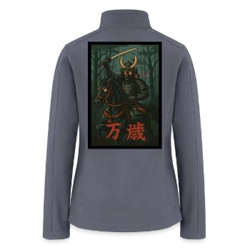 The Samurai of Honor - Women’s Soft Shell Jacket - gray - Back