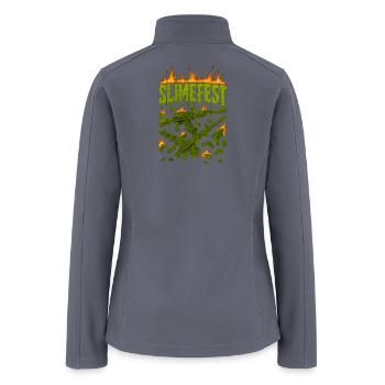 SlimeFest Gun Graffiti - Women’s Soft Shell Jacket - gray - Back