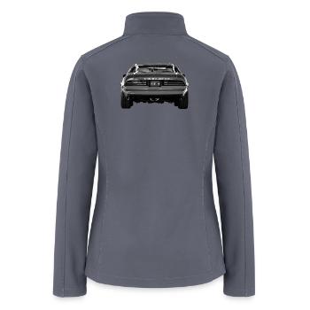 Trans Am Rear BW - Women’s Soft Shell Jacket - gray - Back