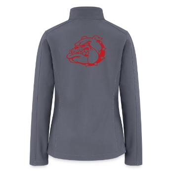 Bulldog trans - Women’s Soft Shell Jacket - gray - Back