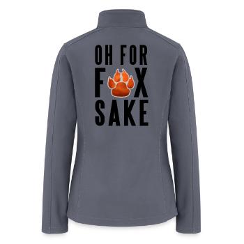 OH FOR FOX SAKE - Women’s Soft Shell Jacket - gray - Back