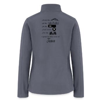 I Speak Jesus - Women’s Soft Shell Jacket - gray - Back