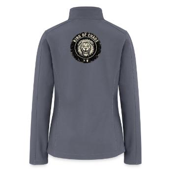 King of Chaos Lion Patch Tee - Women’s Soft Shell Jacket - gray - Back