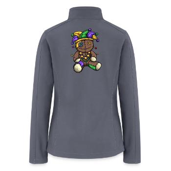 Mardi Gras Voodoo Doll - Women’s Soft Shell Jacket - gray - Back