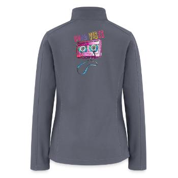Retro Vintage Mixtape Cassette Tape 80's 90's Cost - Women’s Soft Shell Jacket - gray - Back
