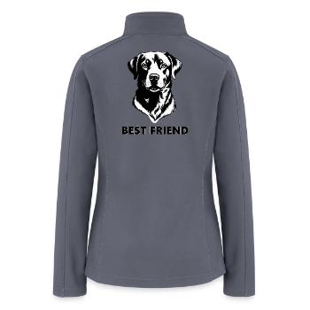 BEST FRIEND - Women’s Soft Shell Jacket - gray - Back