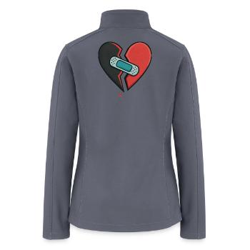 Mended Broken Heart - Women’s Soft Shell Jacket - gray - Back
