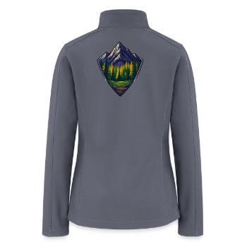 Mountain Wilderness Nature Shield - Women’s Soft Shell Jacket - gray - Back