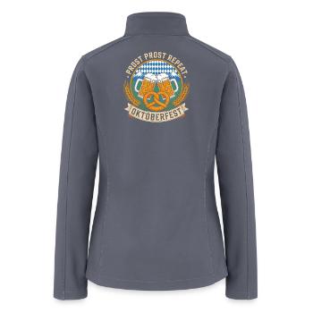 Prost Prost Repeat Oktoberfest Beer Pretzel Bavari - Women’s Soft Shell Jacket - gray - Back
