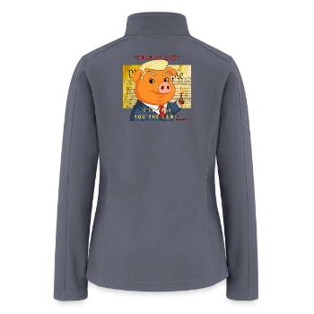 Rule of Law - Women’s Soft Shell Jacket - gray - Back