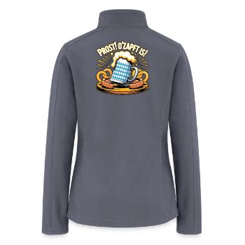 Prost Oktoberfest Bavarian Beer Mug - Women’s Soft Shell Jacket - gray - Back