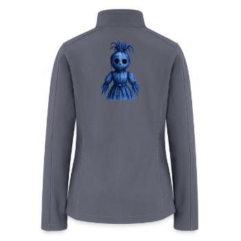 Yarn Scarecrow Doll - Women’s Soft Shell Jacket - gray - Back