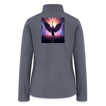 The Guitarist - Women’s Soft Shell Jacket - gray - Back