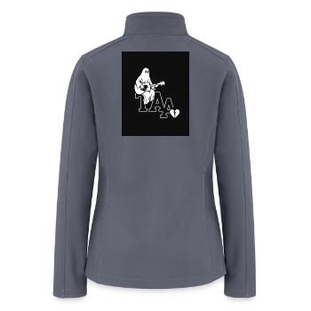 Ghost Guitar on Lava Heartbreak Amity  - Women’s Soft Shell Jacket - gray - Back