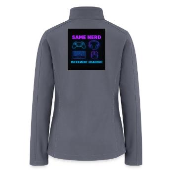 Same Nerd Different Loadout - Women’s Soft Shell Jacket - gray - Back