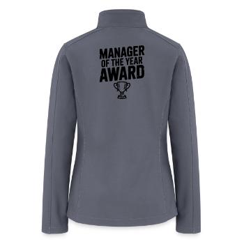 Manager of the Year Award - Women’s Soft Shell Jacket - gray - Back
