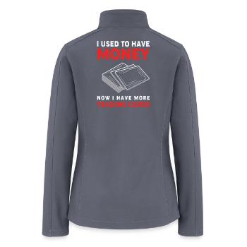Trading Card Game Trading Cards - Women’s Soft Shell Jacket - gray - Back