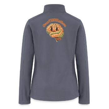 OverThinkathon Brain - Women’s Soft Shell Jacket - gray - Back