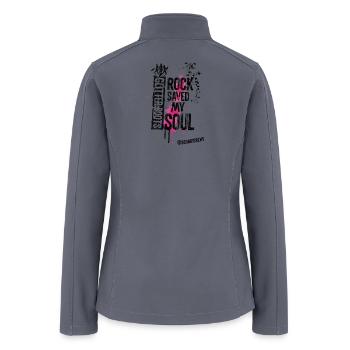 Rock Saved My Soul - Women’s Soft Shell Jacket - gray - Back