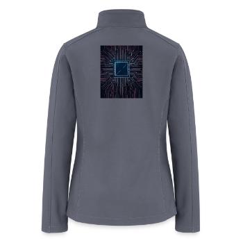 Tech Matrix Square - Women’s Soft Shell Jacket - gray - Back