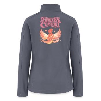 Endless Comfort Angel Wings - Women’s Soft Shell Jacket - gray - Back