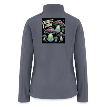 Glow beyond the stars - Women’s Soft Shell Jacket - gray - Back