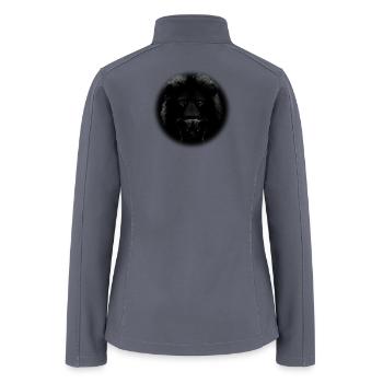 Lion and cub - Women’s Soft Shell Jacket - gray - Back