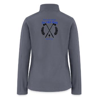 Old Man Golf Quote Arch - Women’s Soft Shell Jacket - gray - Back