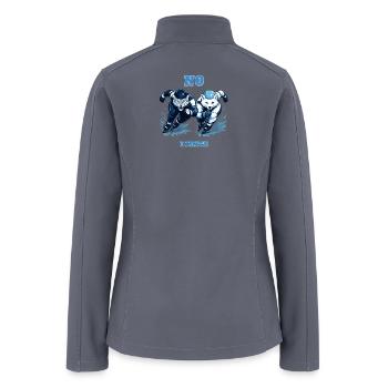No Limits – Ice Speed Skating Rivals - Women’s Soft Shell Jacket - gray - Back