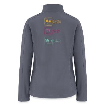 Neon Elements: Valuable and Rare - Women’s Soft Shell Jacket - gray - Back
