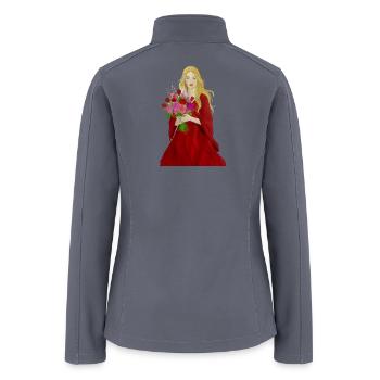 Whispers of Roses 🌺 - Women’s Soft Shell Jacket - gray - Back