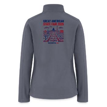 Washington DC State Fair Assembly Year 2026 - Women’s Soft Shell Jacket - gray - Back