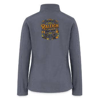 Raleigh Craft Beer And Pine Tree Pollen - Women’s Soft Shell Jacket - gray - Back
