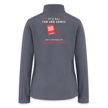 Trading Card Game Card Collecting - Women’s Soft Shell Jacket - gray - Back