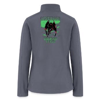 Mothman Believes In You - Women’s Soft Shell Jacket - gray - Back