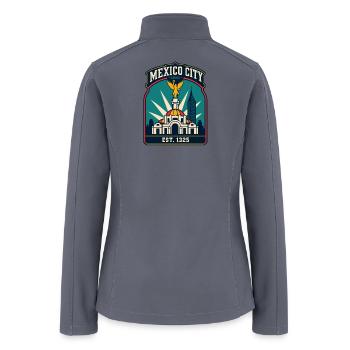 Mexico City CDMX Emblem - Women’s Soft Shell Jacket - gray - Back