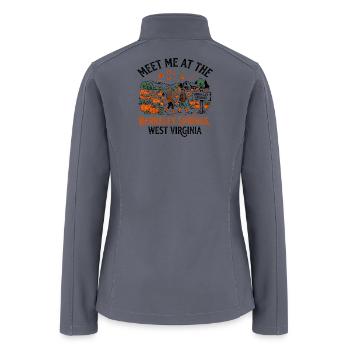 Meet Berkeley Springs West Virginia Autumn - Women’s Soft Shell Jacket - gray - Back