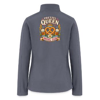 Pretzel Queen Social Club - Women’s Soft Shell Jacket - gray - Back