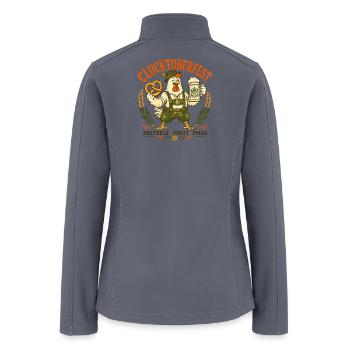 Clucktoberfest Hen Oktoberfest Tee - Women’s Soft Shell Jacket - gray - Back