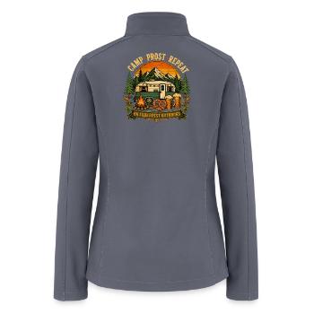 Camp Prost Repeat: Oktoberfest Outdoors - Women’s Soft Shell Jacket - gray - Back