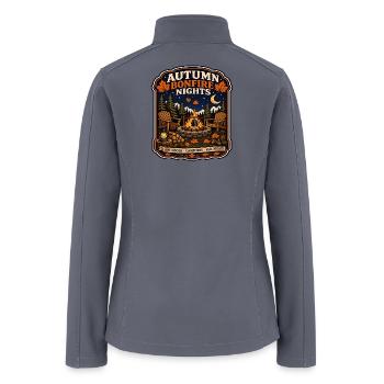 Autumn Bonfire Nights - Women’s Soft Shell Jacket - gray - Back