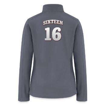 Sweet Sixteen – 16th Birthday Designs & Posters - Women’s Soft Shell Jacket - gray - Back