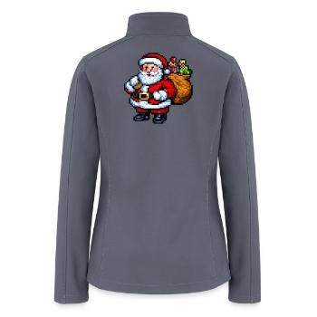 Santa Claus (Windows 95-era Pixel Icon) - Women’s Soft Shell Jacket - gray - Back