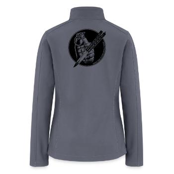 Midnight Knife Grip Emblem - Women’s Soft Shell Jacket - gray - Back