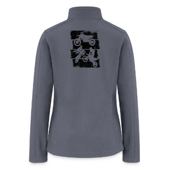 Motocross - Women’s Soft Shell Jacket - gray - Back