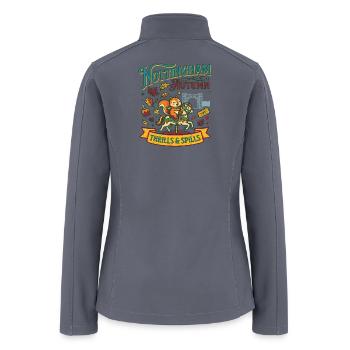 Nottingham Autumn Thrills And Spills Novelty - Women’s Soft Shell Jacket - gray - Back