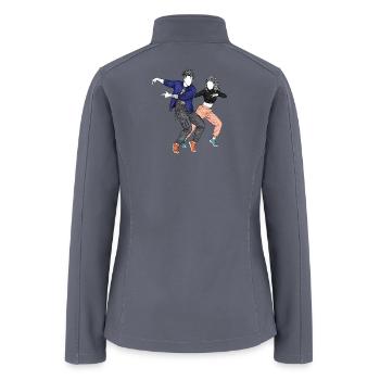 Urban Duo Dance Sketch - Women’s Soft Shell Jacket - gray - Back