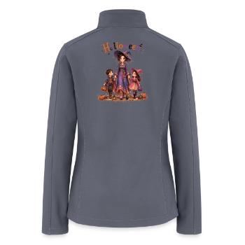 Halloween family  - Women’s Soft Shell Jacket - gray - Back