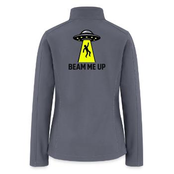Beam Me Up UFO Abduction - Women’s Soft Shell Jacket - gray - Back
