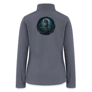 Forgotten Depths: Abyssal Seahorse - Women’s Soft Shell Jacket - gray - Back